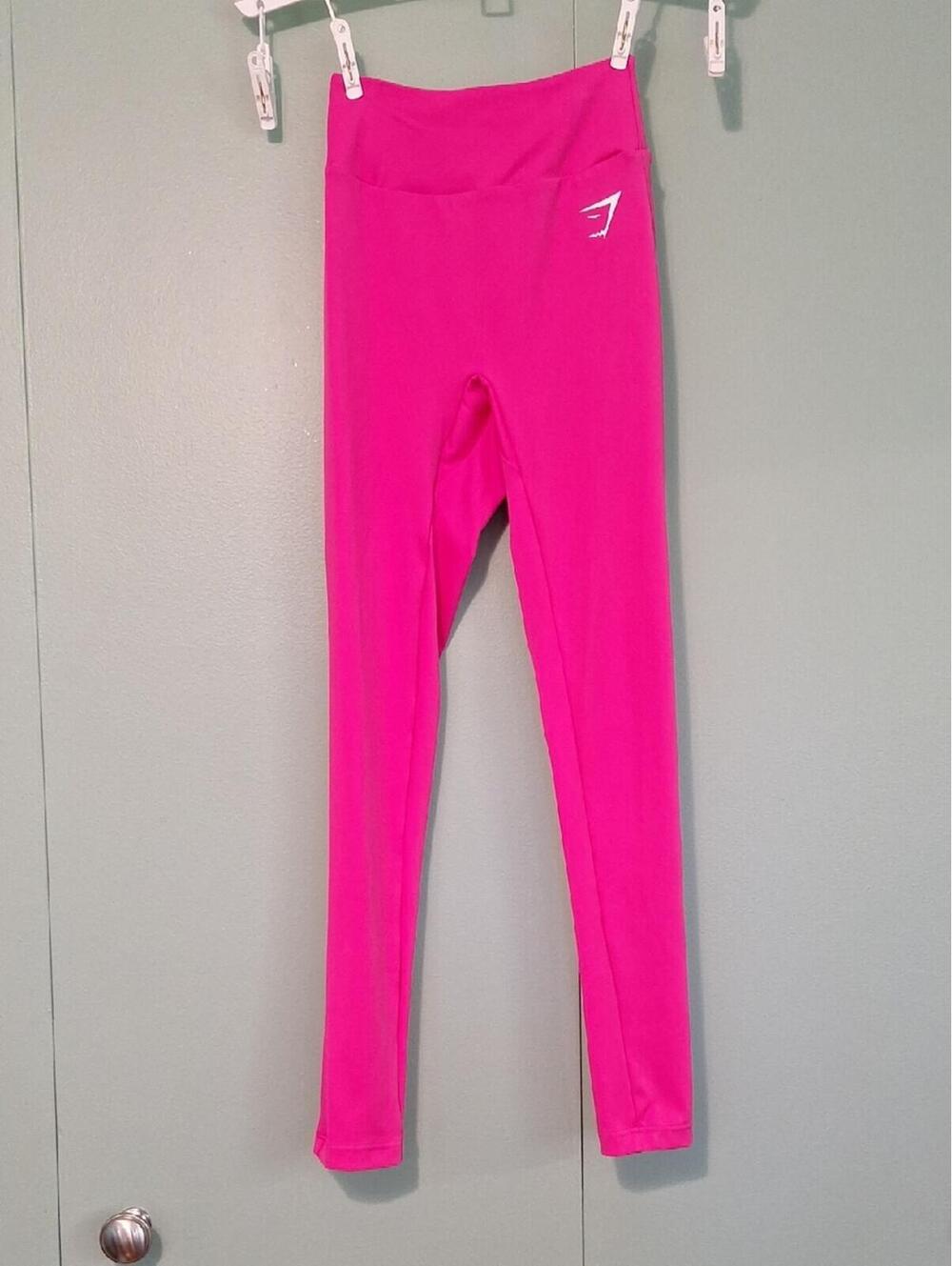 Gymshark Pink High Rise Rouched Bottom Athletic Legging Size Xs